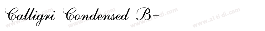 Calligri Condensed B字体转换 Calligri Condensed B字体转换
